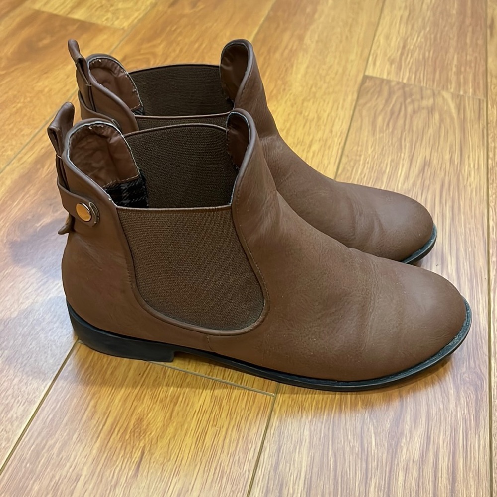 Brown booties